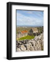 Traditional Thatched Roof Cottage, Inisheer, Aran Islands, Co, Galway, Ireland-Doug Pearson-Framed Photographic Print