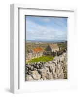 Traditional Thatched Roof Cottage, Inisheer, Aran Islands, Co, Galway, Ireland-Doug Pearson-Framed Photographic Print