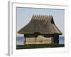 Traditional Thatched Roof Farmhouse, National Open Air Museum, Rocca Al Mar, Tallinn, Estonia-Christian Kober-Framed Photographic Print