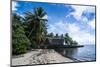 Traditional Thatched Roof Hut, Yap Island, Micronesia-Michael Runkel-Mounted Photographic Print