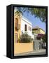 Traditional townhouse (Sobrado). Sao Filipe, the capital of the island. Fogo Island-Martin Zwick-Framed Stretched Canvas