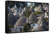 Traditional Trullos (Trulli) in Alberobello, UNESCO World Heritage Site, Puglia, Italy, Europe-Martin-Framed Stretched Canvas