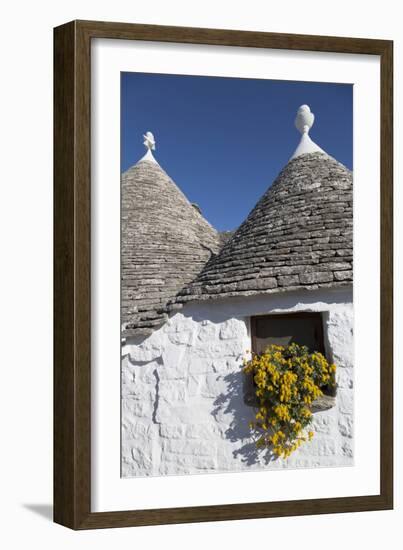 Traditional Trullos (Trulli) in Alberobello, UNESCO World Heritage Site, Puglia, Italy, Europe-Martin-Framed Photographic Print