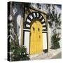 Traditional Tunisian Doorway, Sidi Bou Said, Tunisia, North Africa, Africa-Stuart Black-Stretched Canvas