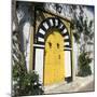 Traditional Tunisian Doorway, Sidi Bou Said, Tunisia, North Africa, Africa-Stuart Black-Mounted Photographic Print