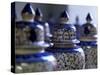 Traditional Turkish Vases on Display in a Market Stall in the Old City of Antayla, Anatolia, Turkey-David Pickford-Stretched Canvas