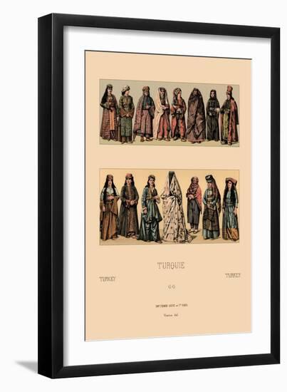 Traditional Turkish Women-Racinet-Framed Art Print