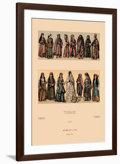 Traditional Turkish Women-Racinet-Framed Art Print