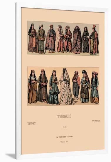 Traditional Turkish Women-Racinet-Framed Art Print