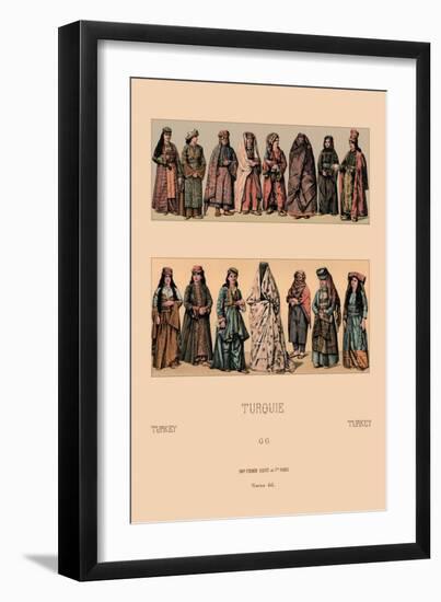Traditional Turkish Women-Racinet-Framed Art Print
