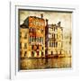 Traditional Venice - Artwork In Painting Style-Maugli-l-Framed Art Print