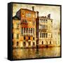 Traditional Venice - Artwork In Painting Style-Maugli-l-Framed Stretched Canvas