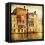 Traditional Venice - Artwork In Painting Style-Maugli-l-Framed Stretched Canvas