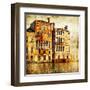 Traditional Venice - Artwork In Painting Style-Maugli-l-Framed Art Print