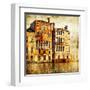 Traditional Venice - Artwork In Painting Style-Maugli-l-Framed Art Print