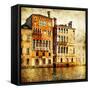 Traditional Venice - Artwork In Painting Style-Maugli-l-Framed Stretched Canvas