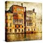 Traditional Venice - Artwork In Painting Style-Maugli-l-Stretched Canvas