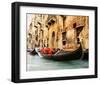 Traditional Venice gondola-null-Framed Art Print