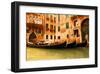 Traditional Venice gondola-null-Framed Art Print