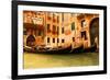 Traditional Venice gondola-null-Framed Art Print