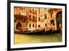 Traditional Venice gondola-null-Framed Art Print