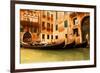 Traditional Venice gondola-null-Framed Art Print