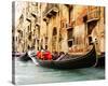 Traditional Venice gondola-null-Stretched Canvas