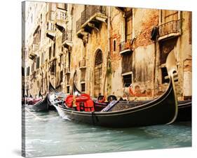 Traditional Venice gondola-null-Stretched Canvas