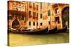 Traditional Venice gondola-null-Stretched Canvas