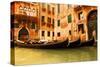 Traditional Venice gondola-null-Stretched Canvas