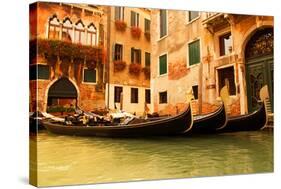 Traditional Venice gondola-null-Stretched Canvas
