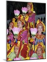 Traditional Vietnamese Lotus Dance, Vietnam, Indochina, Southeast Asia, Asia-Stuart Black-Mounted Photographic Print