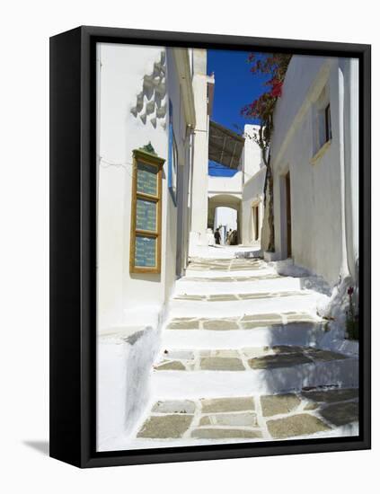 Traditional Village of Lefkes, Paros, Cyclades, Aegean, Greek Islands, Greece, Europe-Tuul-Framed Stretched Canvas