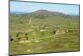 Traditional Village on Hill around Antsirabe, Madagascar, Africa-Bruno Morandi-Mounted Photographic Print