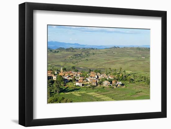 Traditional Village on Hill around Antsirabe, Madagascar, Africa-Bruno Morandi-Framed Photographic Print