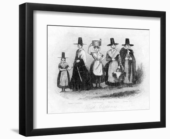 Traditional Welsh Costume, 19th Century-Newman & Co-Framed Premium Giclee Print