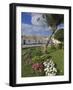 Traditional White and Blue Painted Cottages in Village Centre, Porto Cova, Beja District, Portugal-Neale Clarke-Framed Photographic Print