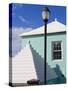Traditional White Stone Roofs on Colourful Bermuda Houses-Gavin Hellier-Stretched Canvas