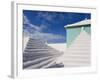 Traditional White Stone Roofs on Colourful Bermuda Houses-Gavin Hellier-Framed Photographic Print