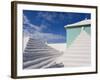 Traditional White Stone Roofs on Colourful Bermuda Houses-Gavin Hellier-Framed Photographic Print