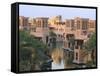 Traditional Wind Houses, Dubai, United Arab Emirates-Keren Su-Framed Stretched Canvas