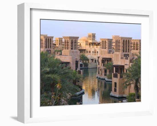 Traditional Wind Houses, Dubai, United Arab Emirates-Keren Su-Framed Premium Photographic Print