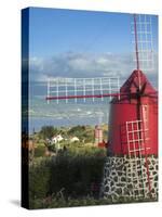 Traditional Windmill, Faial Island, Azores, Portugal-Alan Copson-Stretched Canvas