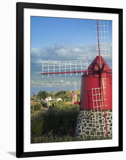 Traditional Windmill, Faial Island, Azores, Portugal-Alan Copson-Framed Photographic Print