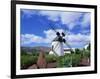 Traditional Windmill Near Antigua, Fuerteventura, Canary Islands, Spain, Europe-Nigel Francis-Framed Photographic Print