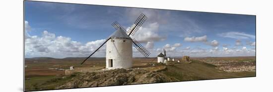 Traditional Windmill on a Hill, Consuegra, Toledo, Castilla La Mancha, Toledo Province, Spain-null-Mounted Photographic Print