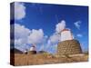 Traditional windmills of Porto Santo Island located on the way from Casinhas to Serra de Fora, Port-Karol Kozlowski-Stretched Canvas