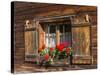 Traditional Window with Planter, Tyrol, Austria-Martin Zwick-Stretched Canvas