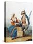 Traditional Women and Men's Pietraferrazzano (Abruzzo) Costumes, Print, Italy, 19th Century-null-Stretched Canvas