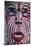 Traditional Wood Carved Mask in the Te Puia Maori Cultural Center-Michael-Mounted Photographic Print